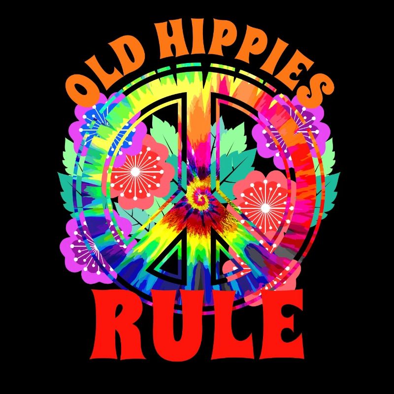 Peacezeichen Hippie Blumen