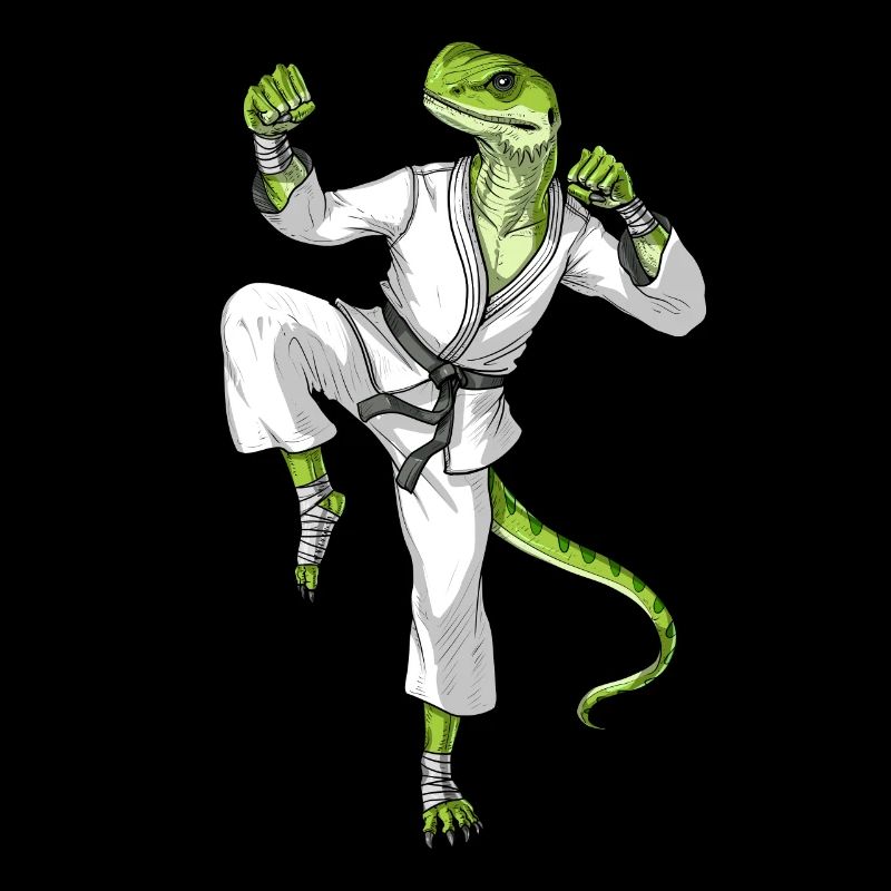 Karate Eidechse