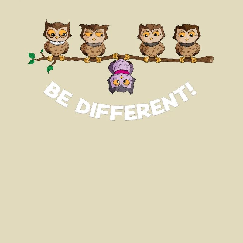 Nighteule be different Hiboux Oiseau Sei Anders