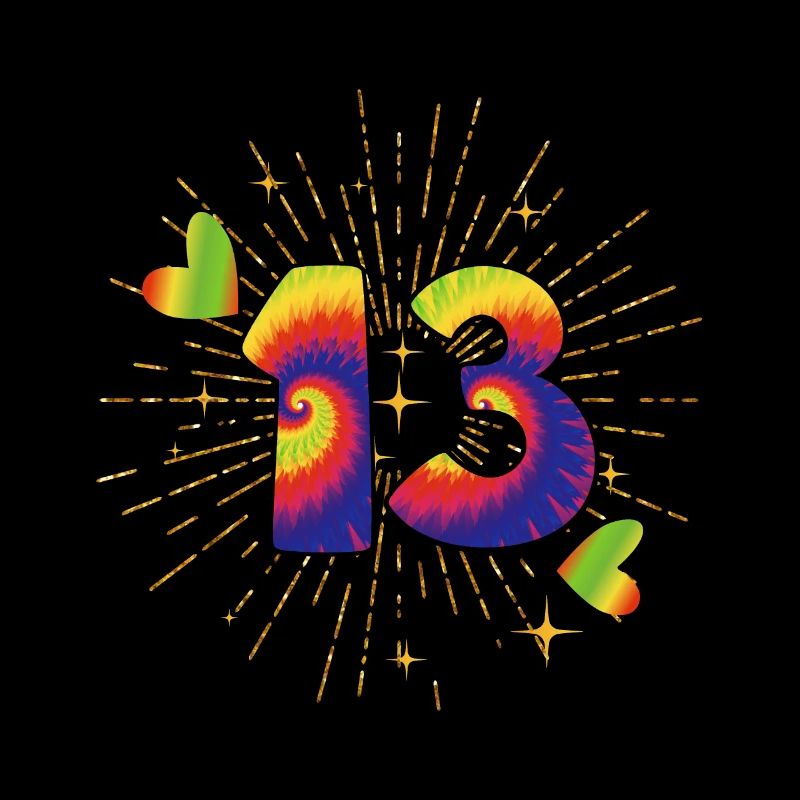 Tie-dye 13e anniversaire 13 ans