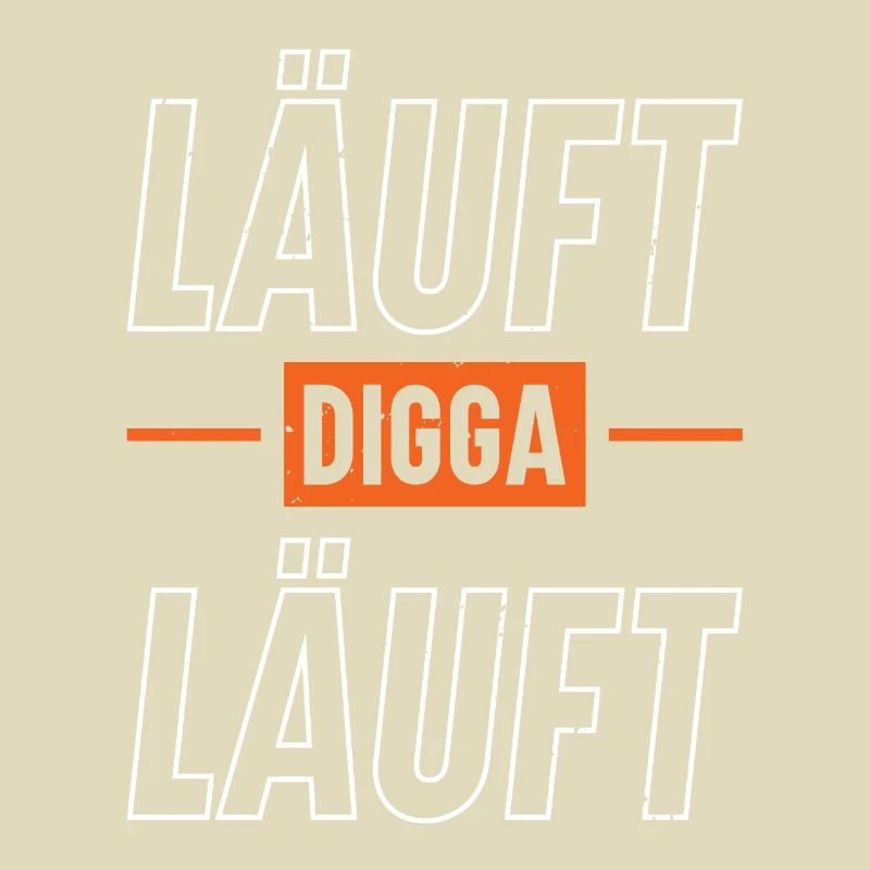 läuft digga läuft Läufer-marathon-bekleidung