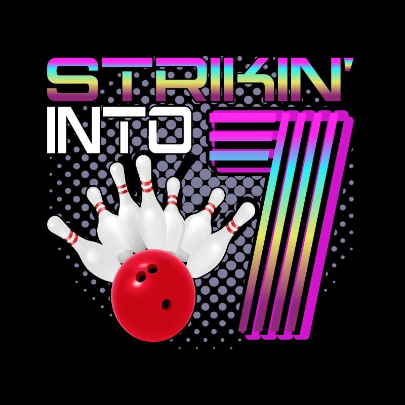 Striking Into 7 Bowling Bowler 7e anniversaire