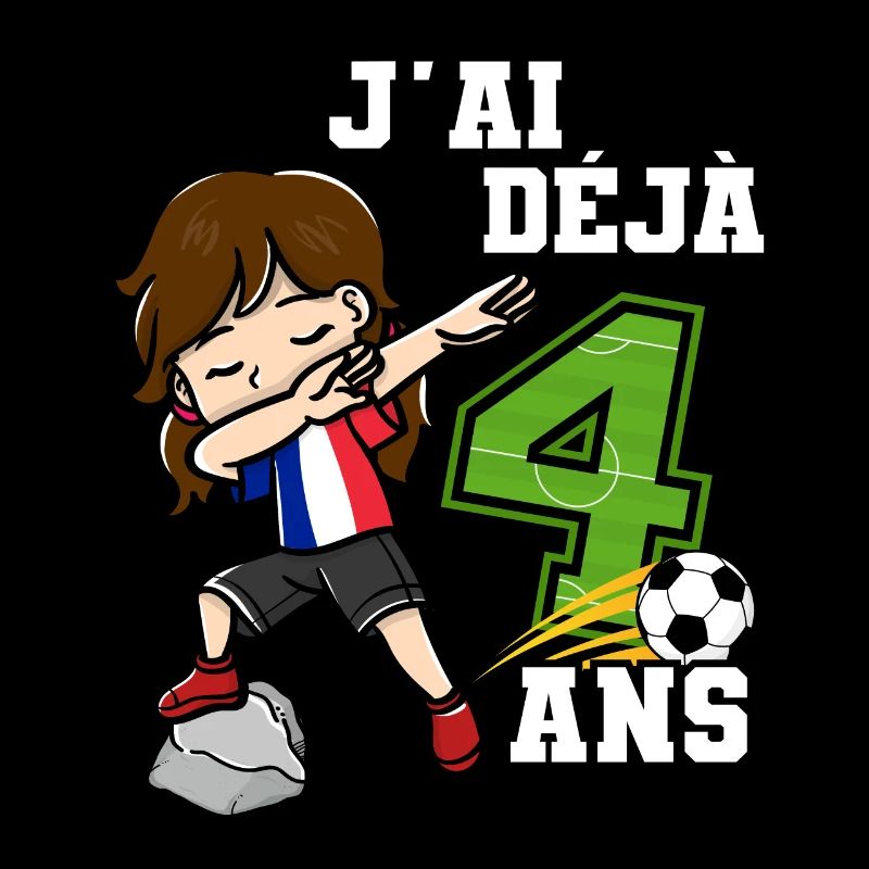 Fußballmädchen Es Ist Mein 4. Geburtstag