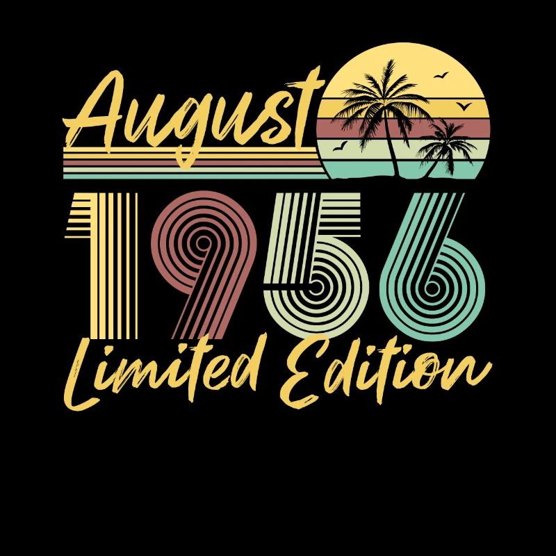 August 1956 Limited Edition Geburtstag Geschenk