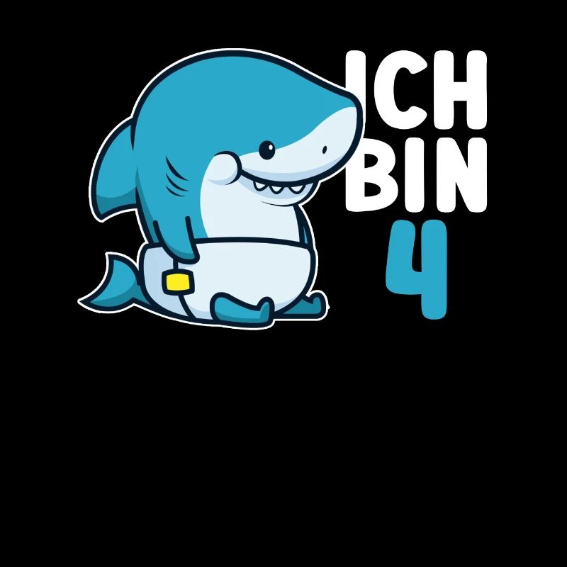 Ich Bin 4 - 4. Geburtstag Hai Haifisch