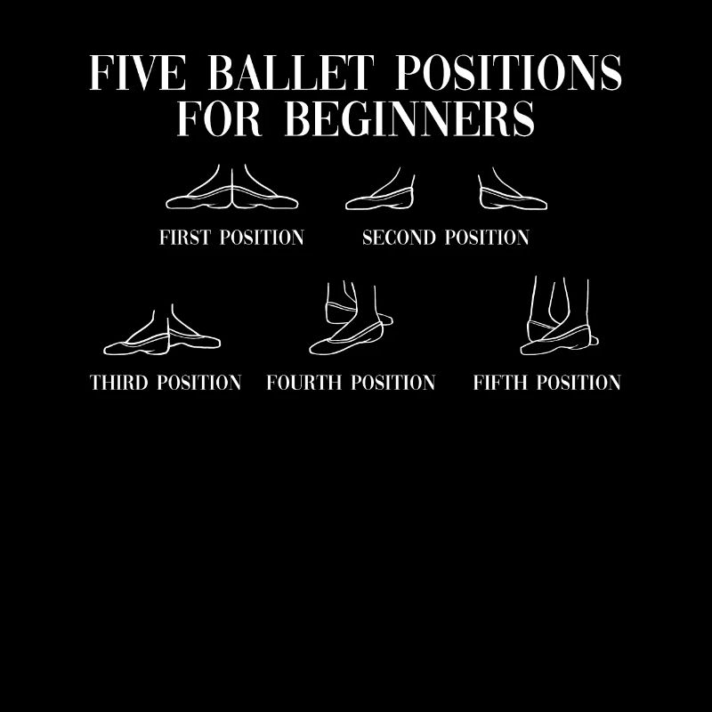 Five Ballet Positions Beginner Ballet Dancer