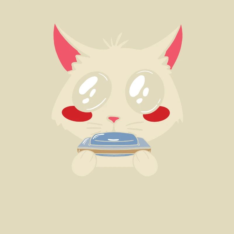 Cat Harmonica - Harmonica Player Musician