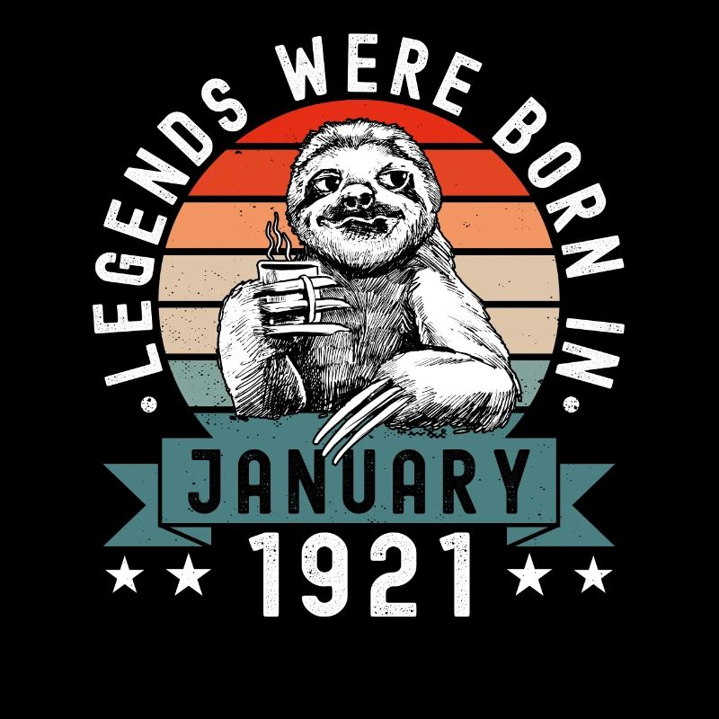 Les légendes sont nées en janvier 1921 Sloth Sloth