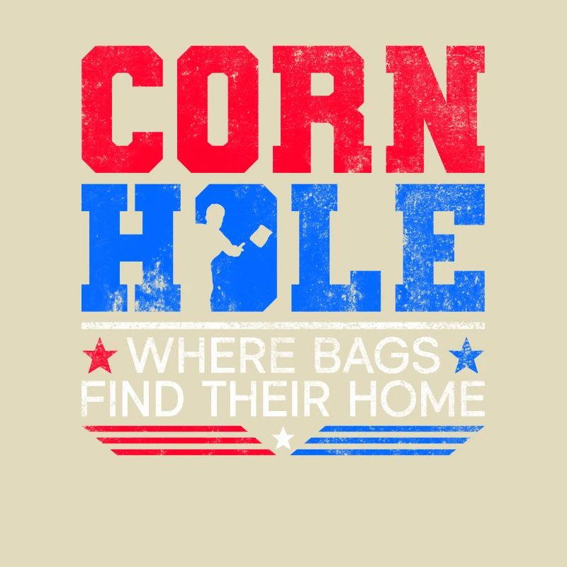 Cornhole Player Blind Hole - Funny Cornhole
