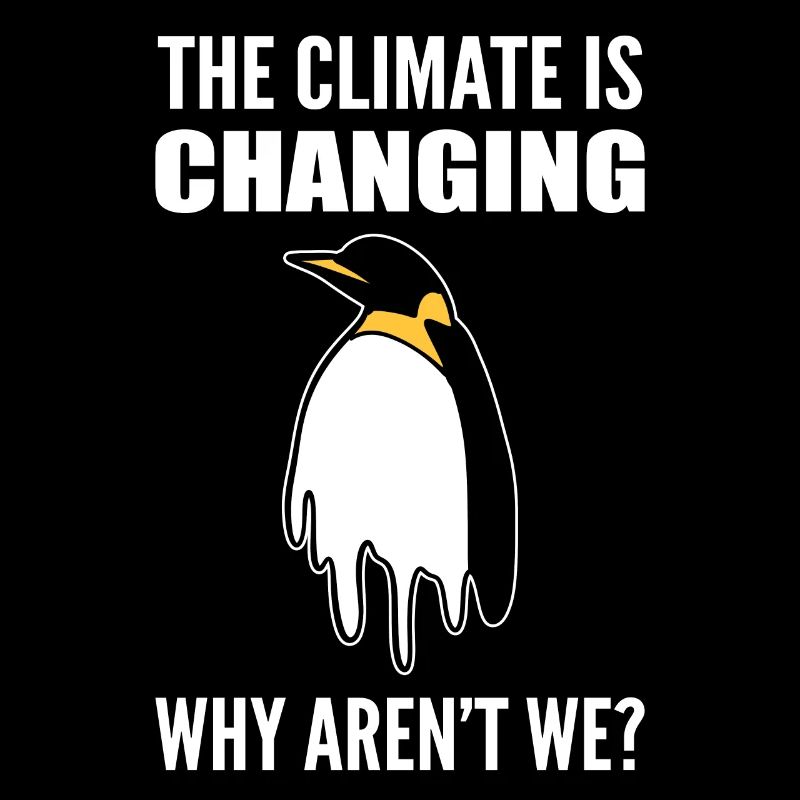 Penguin and climate change environmentalists