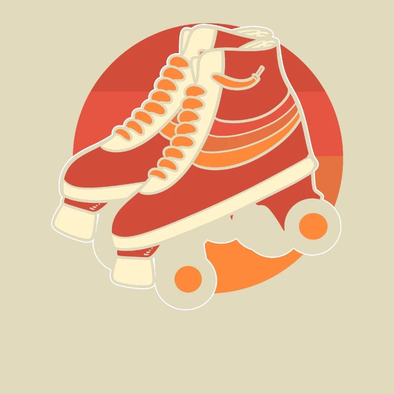 Retro roller skates inline skates
