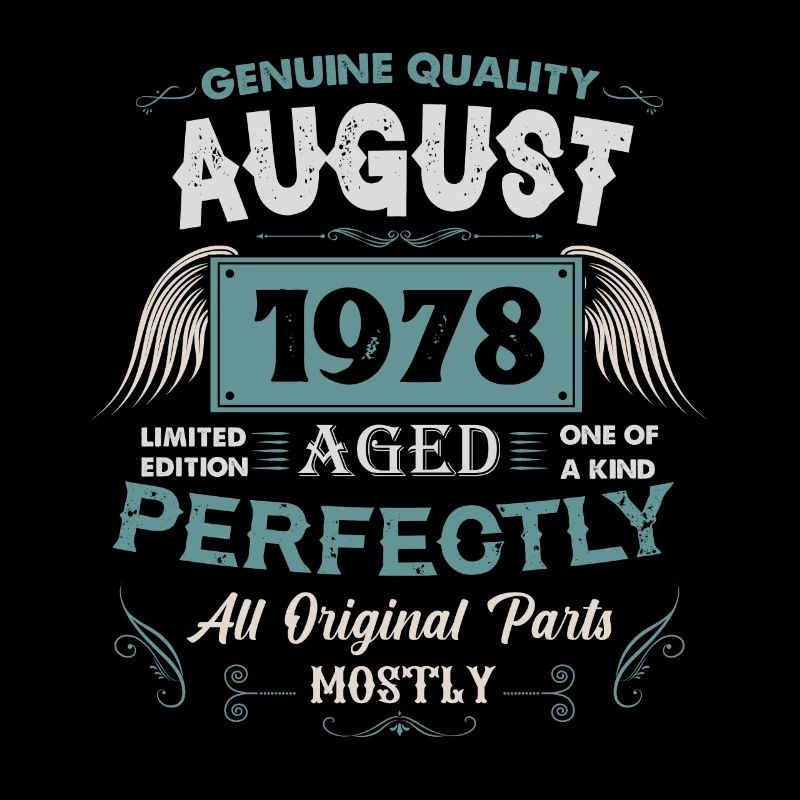 August 1978 Vintage Geburtstag Geschenk