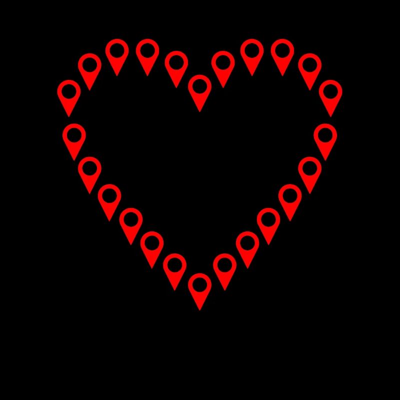 Target Points Heart - Geocaching Geocacher