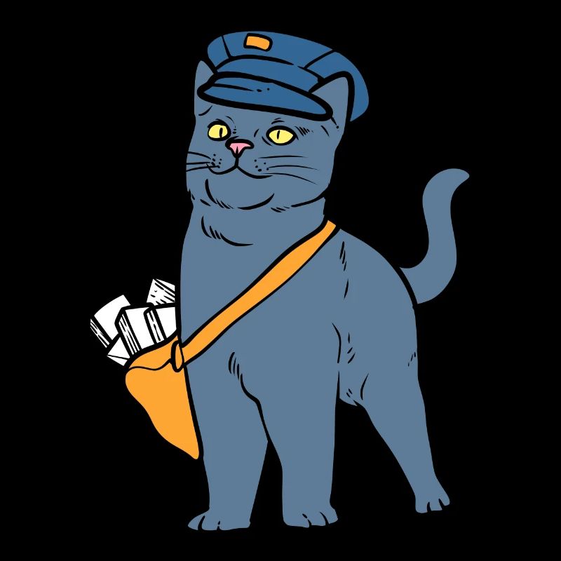 Postbotenkatze Briefträger