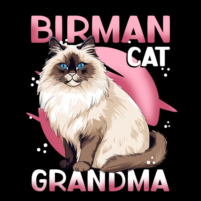 Birman chats mamie Birman chat Birman cadeau