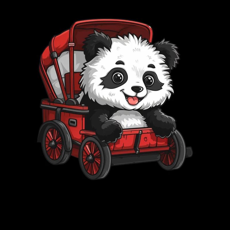 Panda Bear Rickshaw Panda géant japonais