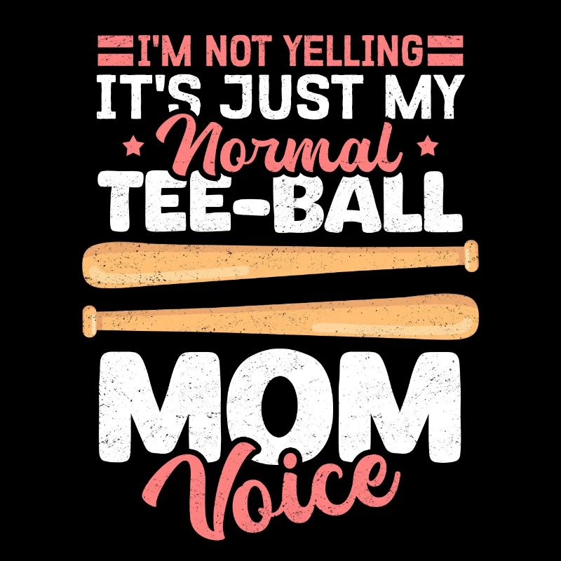 Tee Ball Mom T-Ball Teeball Tee-Ball Geschenk