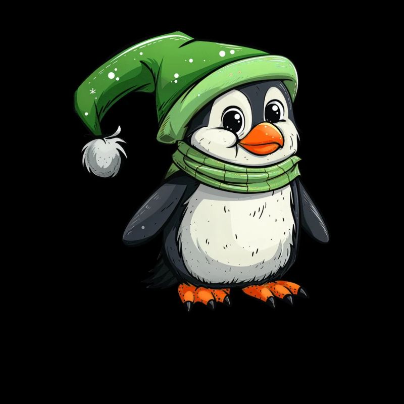 Pingouin Elfe Pingouin de Noël Mignon