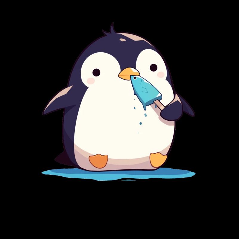 Penguin Fish Popsicles Kawaii Penguin Cute