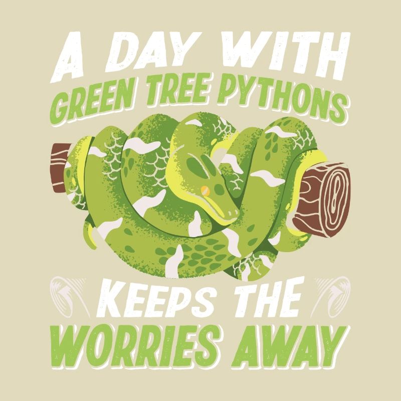 Python arborescent vert