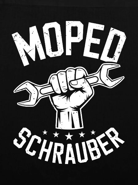 Moped Mechaniker Oldtimer Moped Schrauber