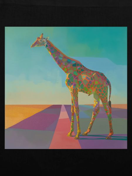 giraffe, bunt, tier, geschenk, geschenkidee
