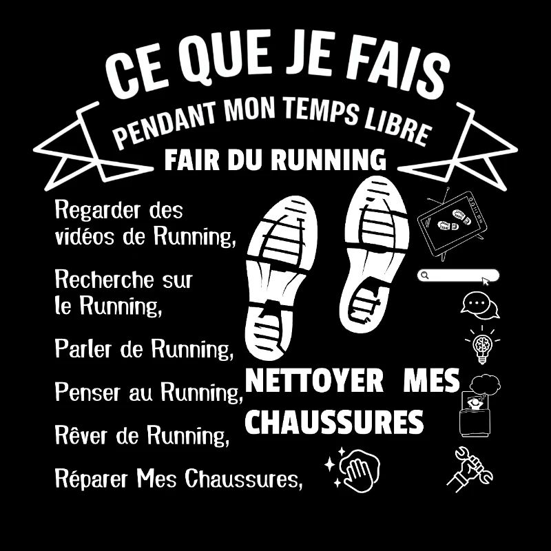 Ce que je fais pendant mon temps libre : Running