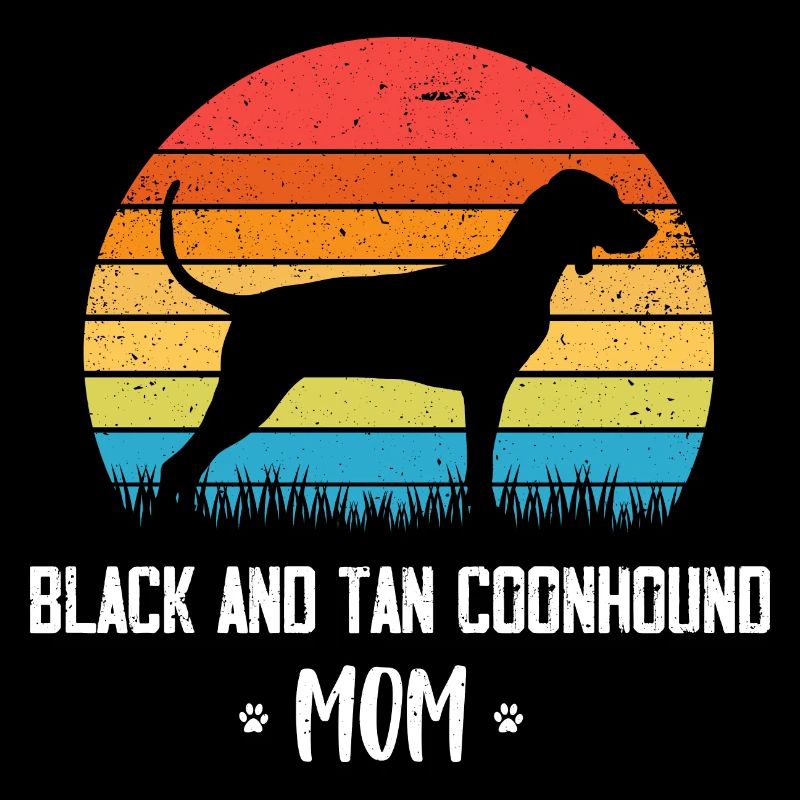 Coonhound noir et beige