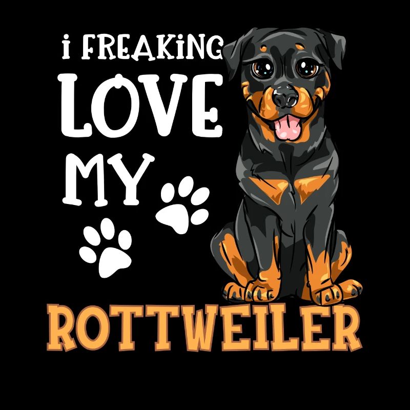J'aime mes chiens de chien Rottweiler Rotti