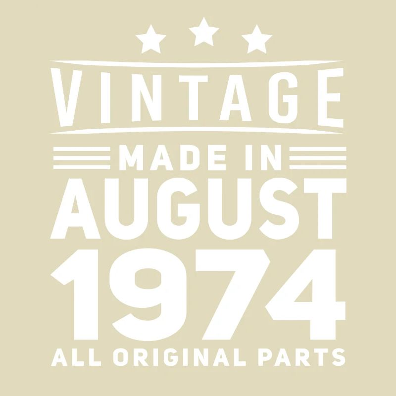 Vintage Im August 1974 Geschenkidee
