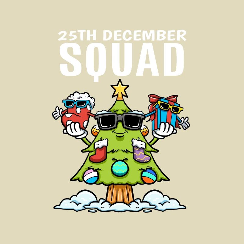25 décembre Squad Sock Christmas Tree Gift