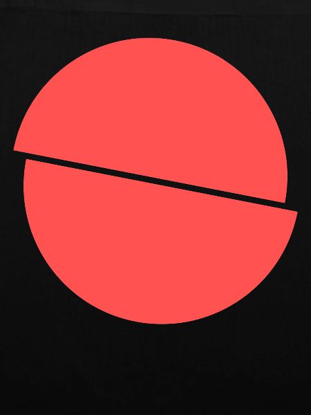 Halbe Kreise Rotes Design