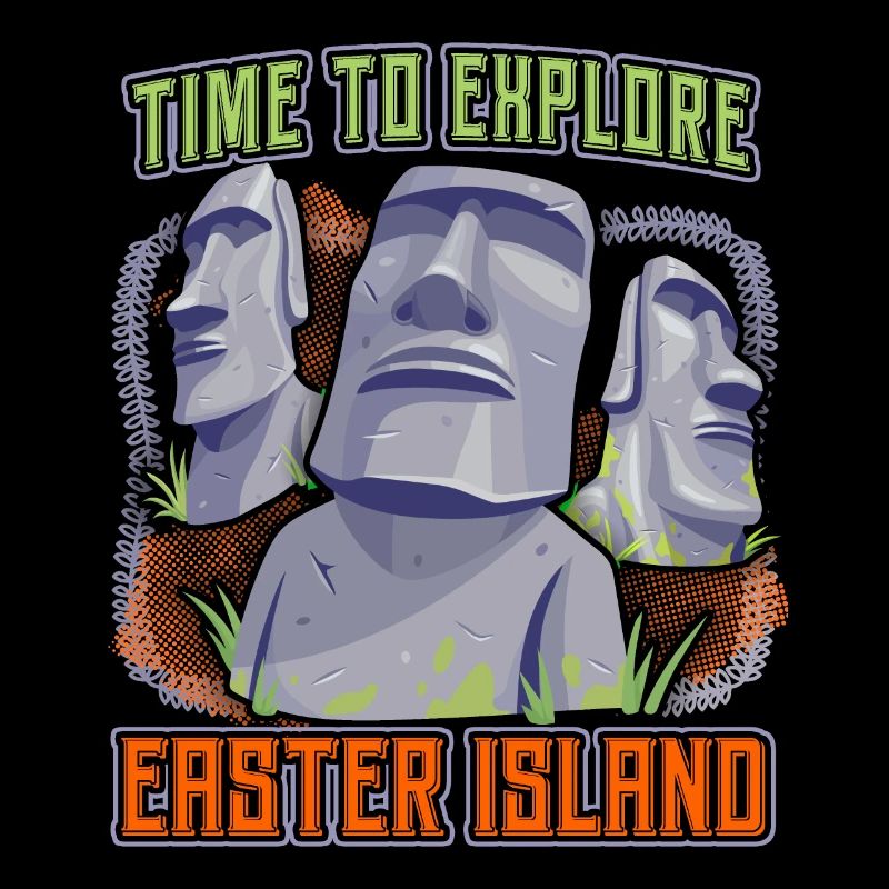 Stone Heads, Moai, Easter Island Rapa-Nui