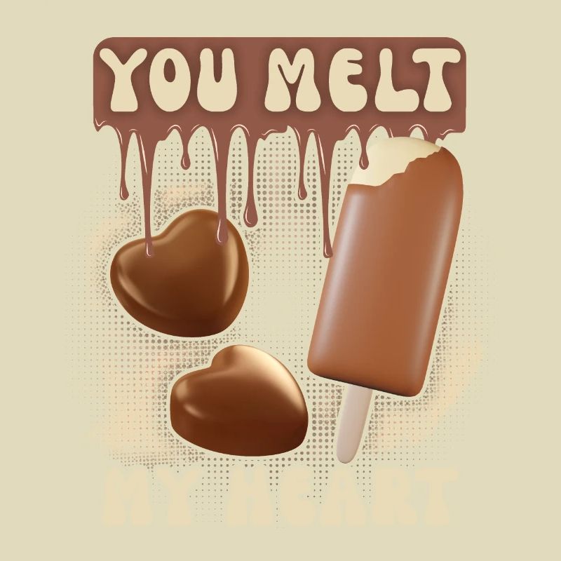Chocolat Saint-Valentin, Crème glacée au chocolat, couples couples