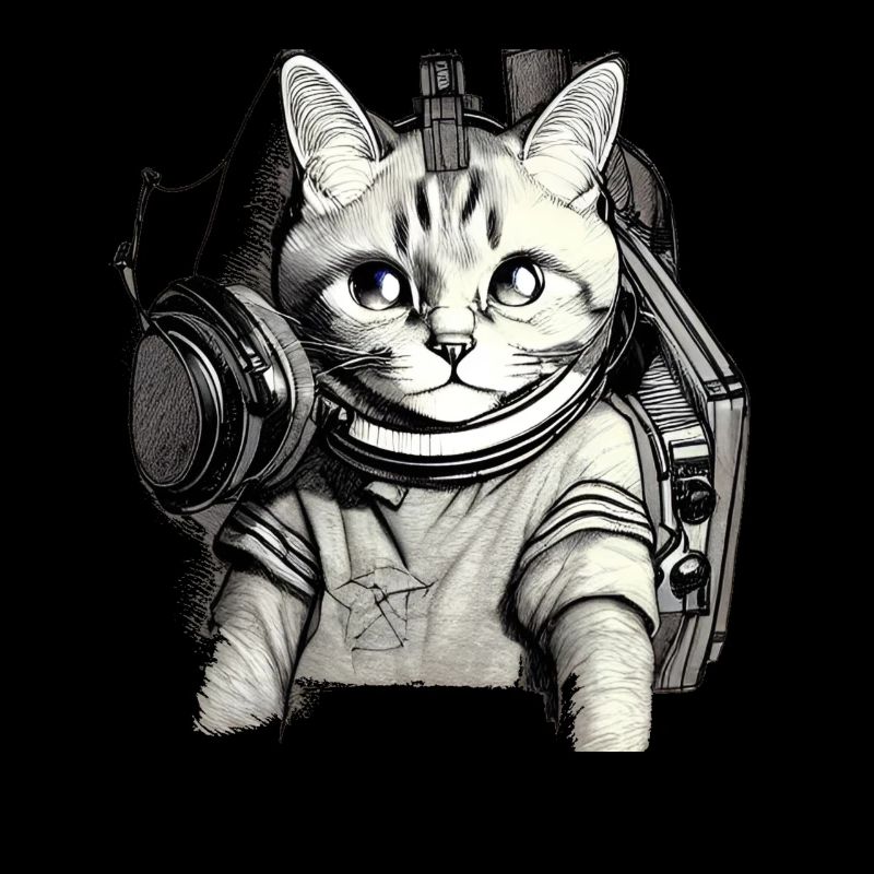 DJ Chat aux yeux bleus