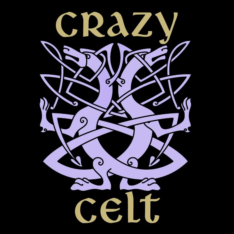 Keltische Drachen, Celtic Irisches Ornament Spruch