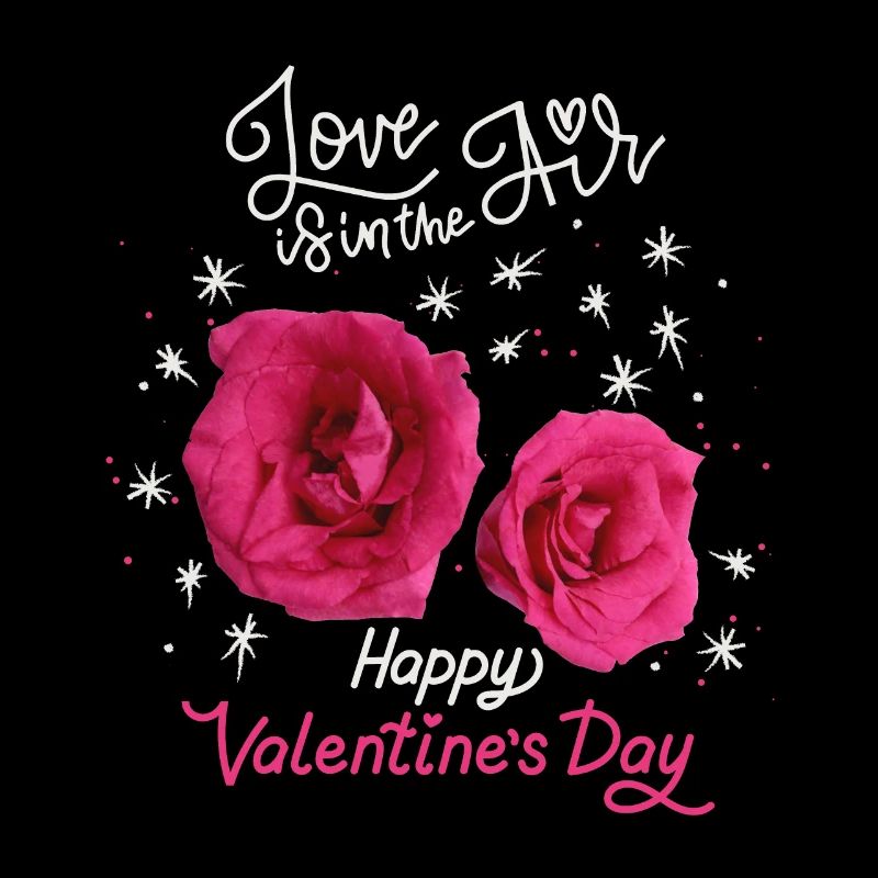 Valentine's Day, Love-Love Rose Pattern Rose Design
