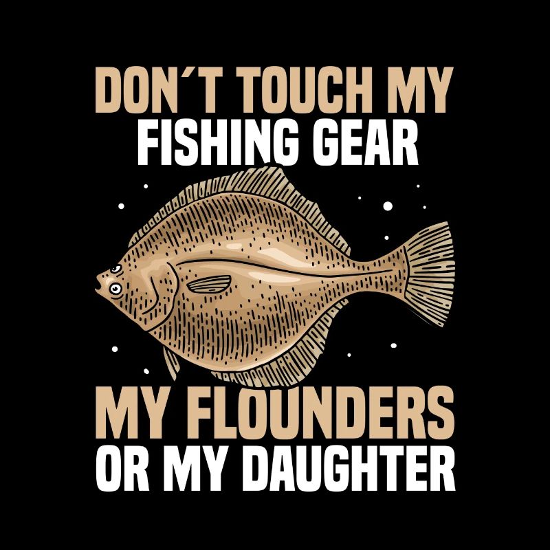 Fishing or angling flounder