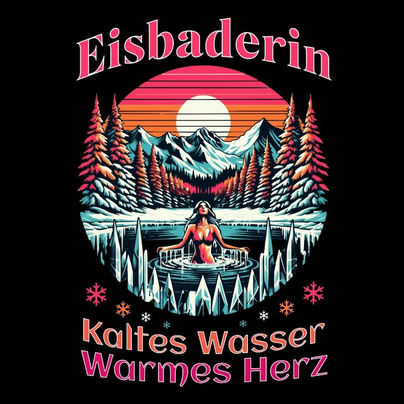 Eisbaderin - Kaltes Wasser Warmes Herz Eisbaden