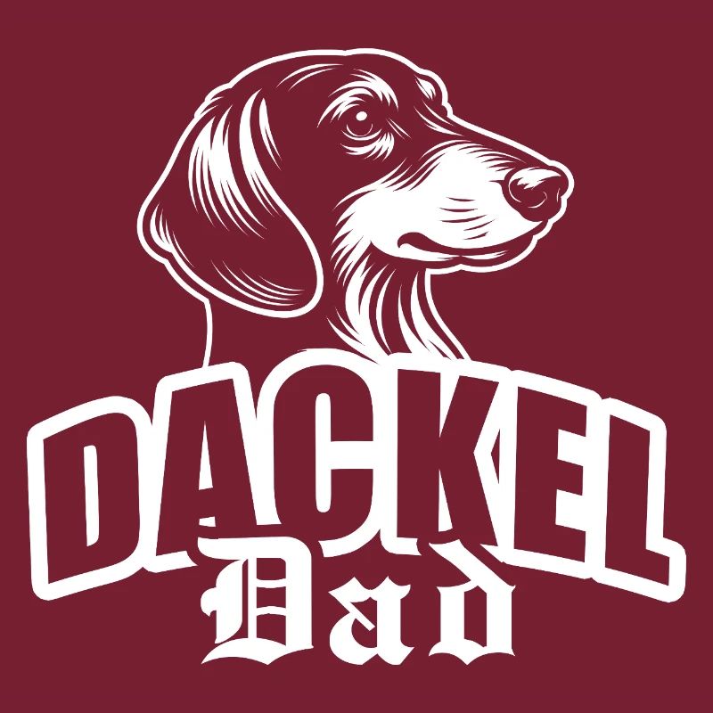 « Teckel papa » avec tête de chien