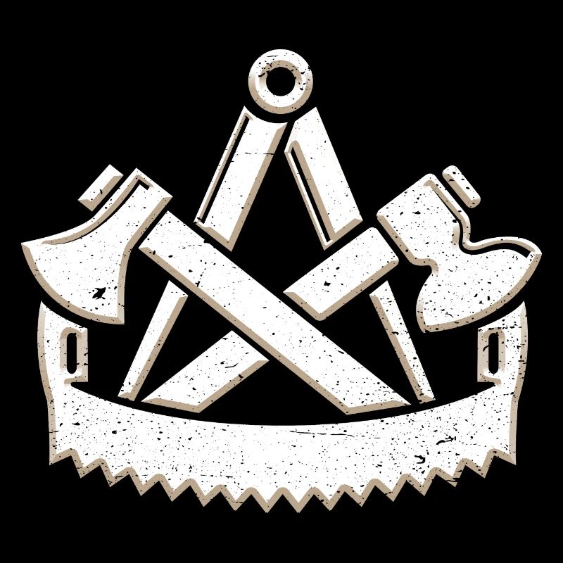 Cool charpentier guilde symbole 3D look grunge