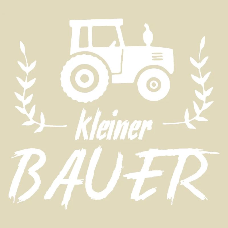 Kleiner Bauer mit Traktor