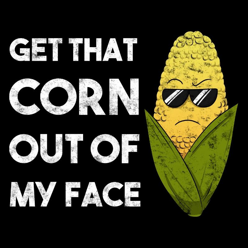 Sortez ce maïs de mon visage Agriculteur de maïs