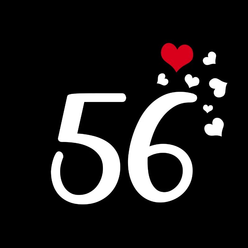 56e anniversaire coeurs 56
