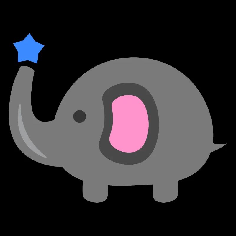 Éléphant cadeau mignon et bébé