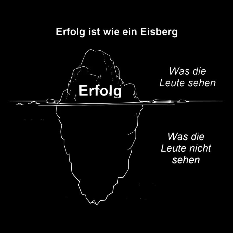 Erfolg ist wie ein Eisberg