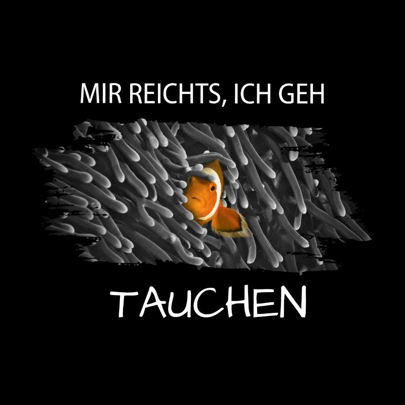 tauchen Spruch diving Clownfisch