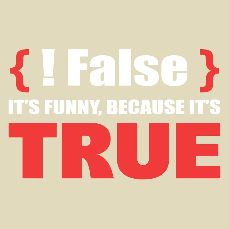 False It's Funny Because It's True Programmierer