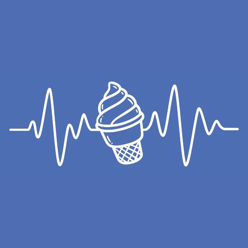 Softeis Eis Creme Herzschlag