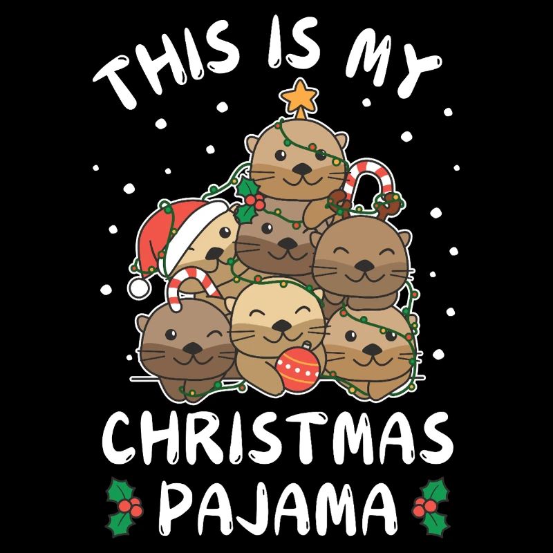 Pyjama de Noël Loutre de Noël